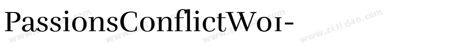 PassionsConflictW01字体转换