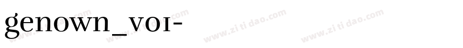 genown_v01字体转换