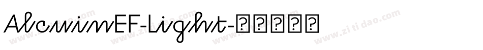 AlcuinEF-Light字体转换