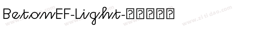 BetonEF-Light字体转换