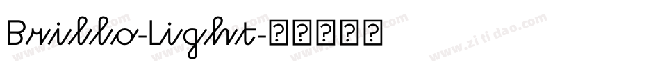 Brillo-Light字体转换