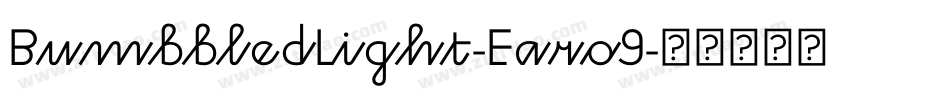 BumbbledLight-Earo9字体转换