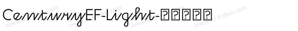 CenturyEF-Light字体转换
