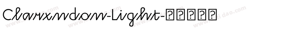 Clarxndon-Light字体转换