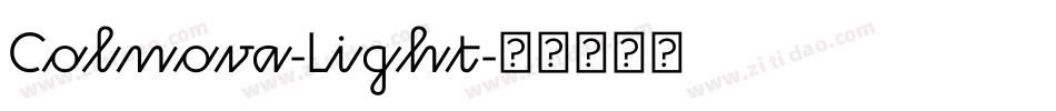 Colnova-Light字体转换