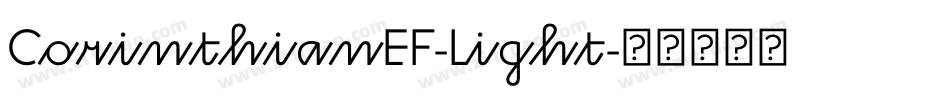 CorinthianEF-Light字体转换