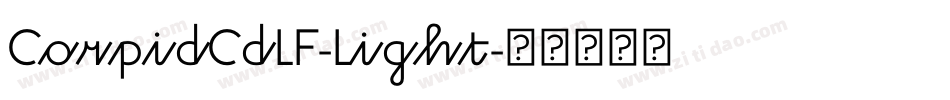 CorpidCdLF-Light字体转换