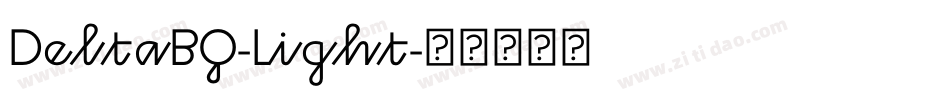 DeltaBQ-Light字体转换