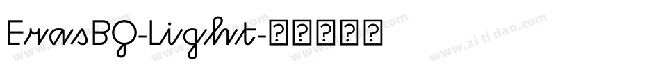 ErasBQ-Light字体转换