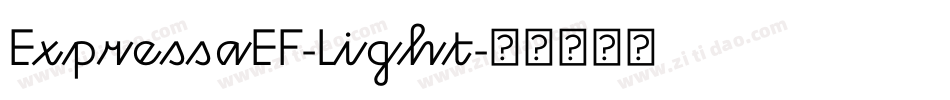 ExpressaEF-Light字体转换