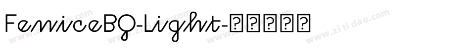 FeniceBQ-Light字体转换