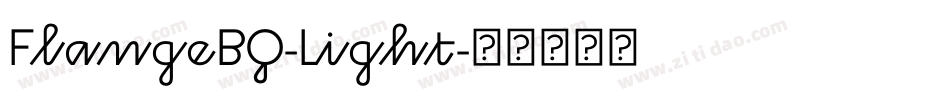 FlangeBQ-Light字体转换