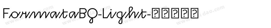 FormataBQ-Light字体转换