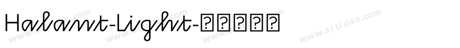 Halant-Light字体转换