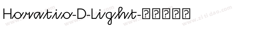 Horatio-D-Light字体转换