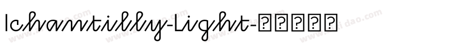 Ichantilly-Light字体转换