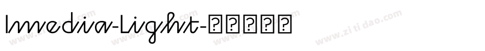 Imedia-Light字体转换