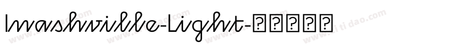 Inashville-Light字体转换