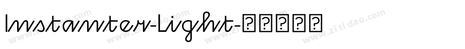 Instanter-Light字体转换