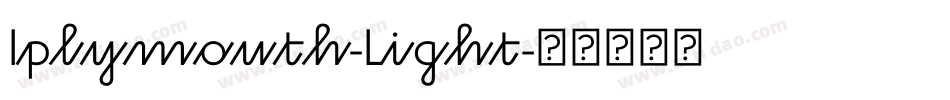 Iplymouth-Light字体转换