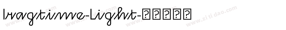 Iragtime-Light字体转换