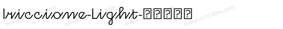 Iriccione-Light字体转换