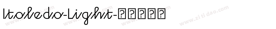 Itoledo-Light字体转换
