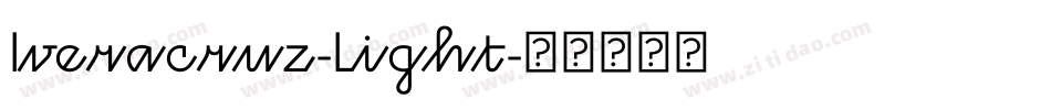 Iveracruz-Light字体转换