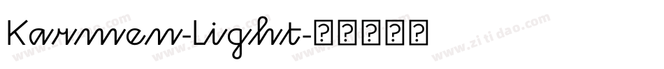Karmen-Light字体转换