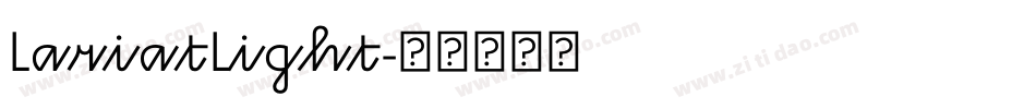 LariatLight字体转换
