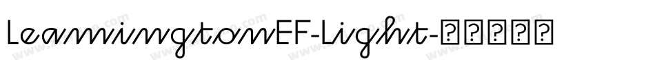 LeamingtonEF-Light字体转换