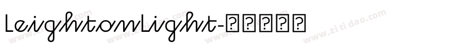 LeightonLight字体转换