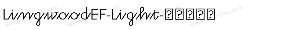 LingwoodEF-Light字体转换