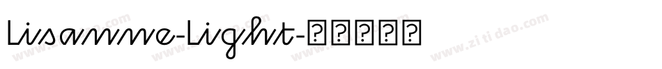 Lisanne-Light字体转换