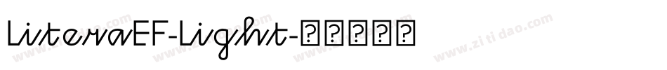 LiteraEF-Light字体转换