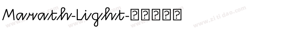 Marath-Light字体转换