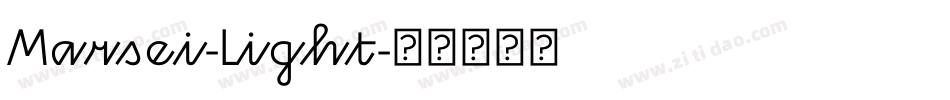 Marsei-Light字体转换