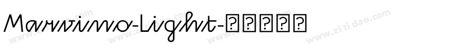 Marvino-Light字体转换