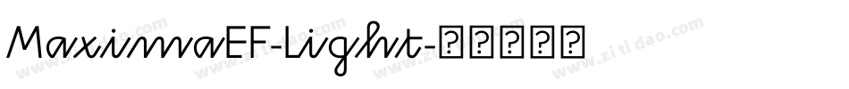 MaximaEF-Light字体转换