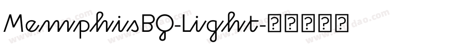 MemphisBQ-Light字体转换