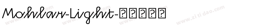 Mohlar-Light字体转换