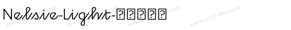 Nelsie-Light字体转换