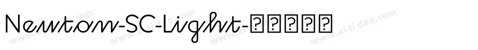 Neuton-SC-Light字体转换