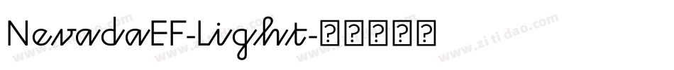 NevadaEF-Light字体转换