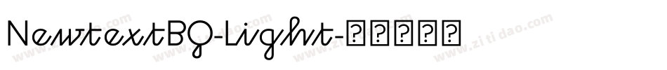 NewtextBQ-Light字体转换