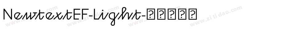 NewtextEF-Light字体转换