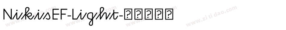 NikisEF-Light字体转换