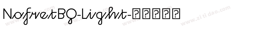 NofretBQ-Light字体转换