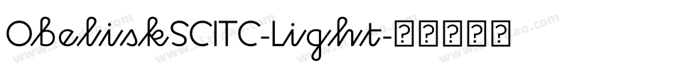 ObeliskSCITC-Light字体转换
