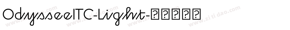 OdysseeITC-Light字体转换